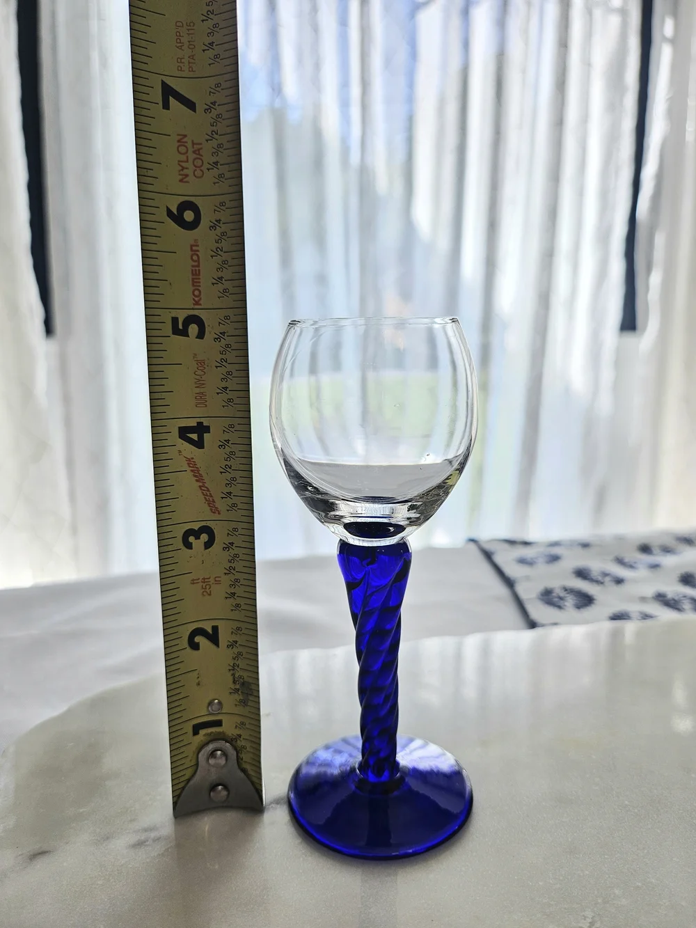 VTG The Bombay Company Colorful Twisted Spiral Stem Cordial Glasses Set of 5